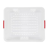GN 2/1 H.380 MM./15" 90 L./23 GAL. PERFORATED HDPE FOOD BOX - Mabrook Hotel Supplies